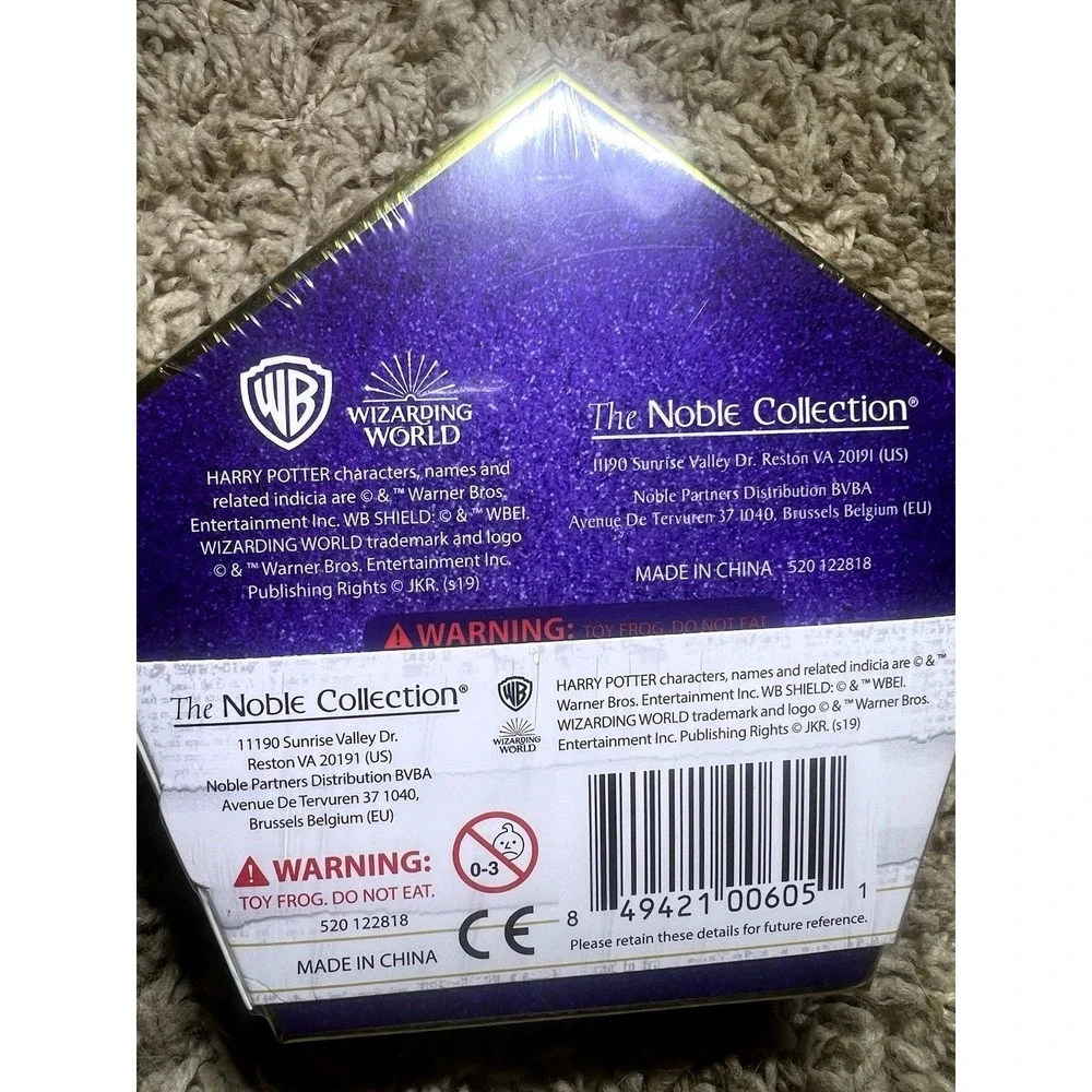 Lot 9  Harry Potter Chocolate Squishy Frog Toy Brown Noble Collection W/ Sticker